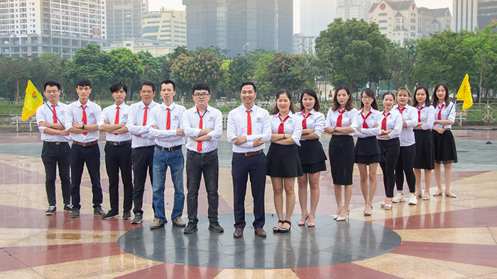 Đội ngũ nhân viên của công ty Du lịch Khát Vọng Việt